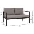 Set canapea din aluminiu pentru exterior Life