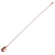 Lingurita cocktail, pentru bar, Hendi, 27x20 mm, inox placat cu cupru, lungime 45 cm