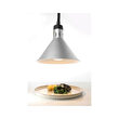 Lampa de caldura conica, argintie ø275x(H)250 mm, 230V, 250W