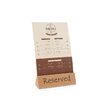 Semn de masa cu text Reserved din lemn durabil 152x44x(H)44 mm Hendi