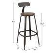 Scaun de bar metalic Rusty