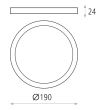 Plafoniera LED Kore 19 cm - ACB Iluminacion