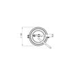 Dispenser sosuri standard din inox 4.5L KD-001-1