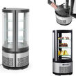Vitrina frigorifica de prezentare interval temp. -2/8 C, 210 W, corp inox, ARKTIC by Hendi, 480x(H)1030 mm, 100 L, Clasa energetica C