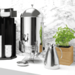 Cana termos 1.5 Litri, corp inox elegant, Hendi, pereti dubli, maner si capac metal cromat