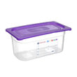 Capac Gastronorm mov, GN 1/4, Hendi, 265x162mm, HACCP, polipropilena