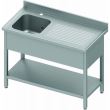 Chiuvetă profesională din inox cu etajera - Gama 700