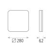 Plafoniera LED Square, 24W - ACB Iluminacion