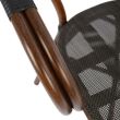 Scaun aluminiu Bamboo Look maro