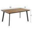 Masa din aluminiu dreptunghiulara
