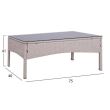 Set de 4 piese din ratan pentu exterior