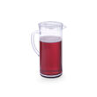 Carafa suc Hendi, cu capac, plastic transparent SAN, 2 l, 12x25 cm