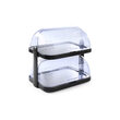 Set 2 tavi servire suprapuse pe 2 nivele cu 4 elementi racire si capace rolltop, Hendi, 44x32x(H)44 mm.
