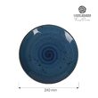 Farfurie intinsa albastra, 240 mm