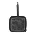 Tigaie patrata, grill,  26x28 cm (H) 42mm otel carbon