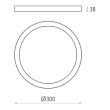 Plafoniera LED Sky Spot 30 cm - ACB Iluminacion