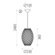 Pendul Coimbra, 25 cm - ACB Iluminacion