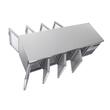 Masa frigorifica refrigerare 4 usi seria 700 cu rebord Coreco