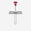 Capac dispenser sos roșii/ketchup, standard, roșu, din inox KD-002-1/6-A, Kalando