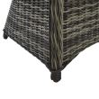 Scaun aluminiu cu manere Rattan