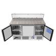 Salatiera refrigerata cu 3 usi si blat marmura, 380 lt - Atosa