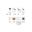 Scaun bar din lemn cu spatar Lion - Caris