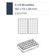 Aparat pentru waffles 4×6 Bruxelles 180° – Krampouz