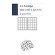 Aparat pentru waffles dublu 4 x 5 Liège 180° – Krampouz