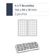 Aparat pentru waffles 4×7 Bruxelles 180° – Krampouz