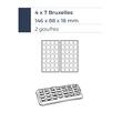 Aparat pentru waffles dublu 4×7 Bruxelles 180°– Krampouz