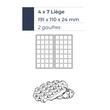 Aparat pentru waffles 180° 4×7 Liège – Krampouz