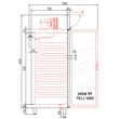 Dulap congelator cu o usa cu geam 1282 Lt - Coreco