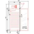 Dulap frigorific cu o usa cu geam 645 Lt - Coreco