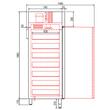 Dulap frigorific pentru peste, cu o usa 645 Lt - Coreco