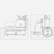 Feliator automat cu volant B116A cu lamă de 370 mm - negru - Berkel