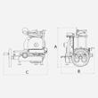 Feliator manual cu volan B2 cu lamă de 265 mm - roșu - Berkel