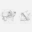 Feliator electric inclinat profesional XS30 cu lamă de 300 mm - argintiu - Berkel