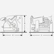Feliator electric inclinat profesional GL30 cu lamă de 300 mm - gri - Berkel