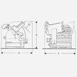 Feliator electric inclinat profesional GL30 Auto cu lamă de 300 mm - gri - Berkel