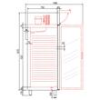 Dulap frigorific cu o usa cu geam dublu securizat 645 Lt - Coreco