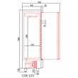 Dulap frigorific cu doua usi cu geam dublu securizat 964 Lt - Coreco