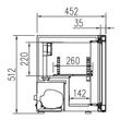 Minibar cu usa cu geam 38Lt - Coreco
