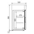 Minibar cu usa cu geam 75Lt - Coreco