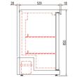 Mini frigider cu usi glisante cu geam 320Lt - Coreco