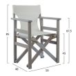 Scaun directorial Naxos cu panza din PVC