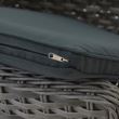 Scaun aluminiu cu manere Rattan gri