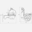 Feliator manual cu volan L16 cu lamă de 350 mm - roșu - Berkel