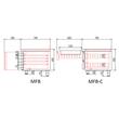 Masa rece refrigerare cu 3 usi Seria 700 264 lt Coreco