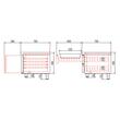 Masa rece refrigerare cu doua usi Seria 700 169 lt Coreco