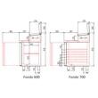 Salatiera refrigerata cu 4 usi, capacitate 543 Lt - Coreco